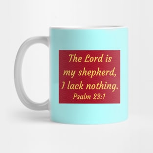 Bible Verse Psalm 23:1 Mug